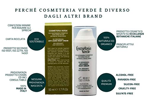Crema Disarrossante Anti-Age Notte Cosmeteria