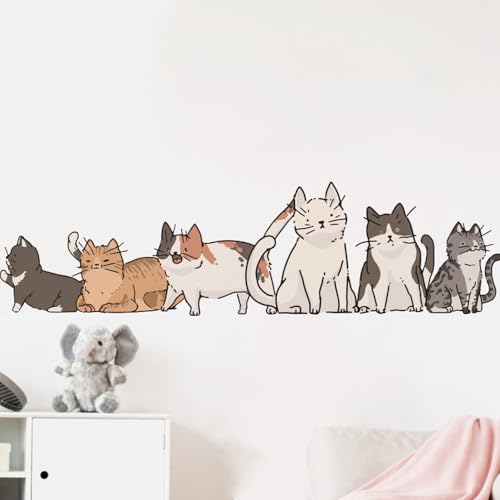 Vinilo decorativo de pared gato estilo 3 30x90 cm miniatura 3