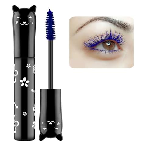 LGSZGDCN Blue Lashes Extensions Mascara Makeup Voluminous Original Volume Building Waterproof Fast Dry Eyelashes Curling Lengthening Eye Lashes Party Stage Use Cover