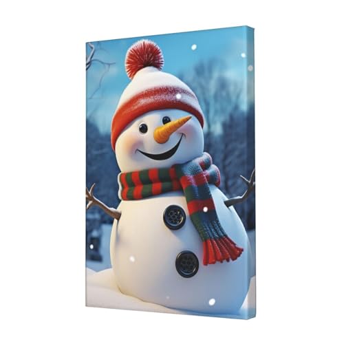 Impression sur toile Bonhomme de neige pour un intérieur doux
