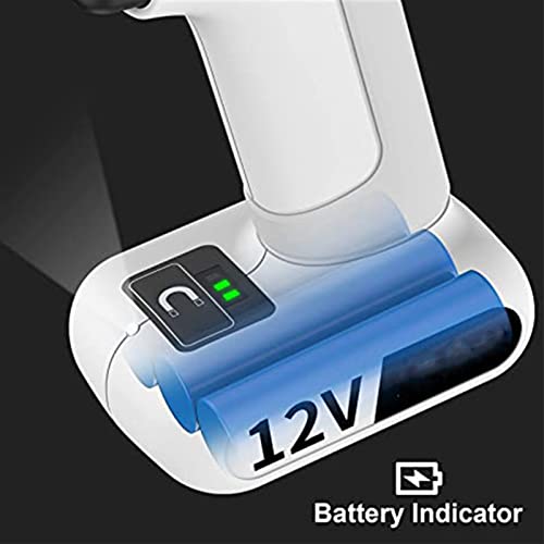 QHYXT 12-V-Akku-Bohrmaschine, 18 + 3-Kupplungseinstellung, Bohrmaschinen-Set, 2 Variable Geschwindigkeiten, 3/8-Zoll… – Bild 6