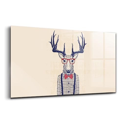 Image verre coloré Wallfluent peinture sur verre 100x50cm pour habiller un mur blanc