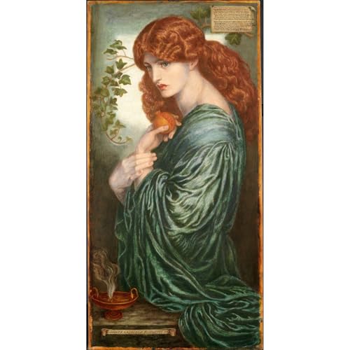 Affiche Rossetti Proserpine ARTICULOZY impression Giclée grand format de 76x101 cm