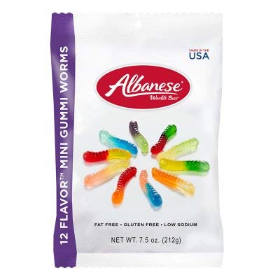 Albanese GUMMI MINI WORMS 7.5OZ