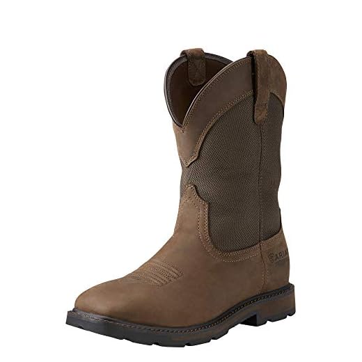 Ariat Mens Groundbreaker Sq Toe H20 Steel Toe Clogs/Shoes 9.5 D/Medium(Width) Palm Brown