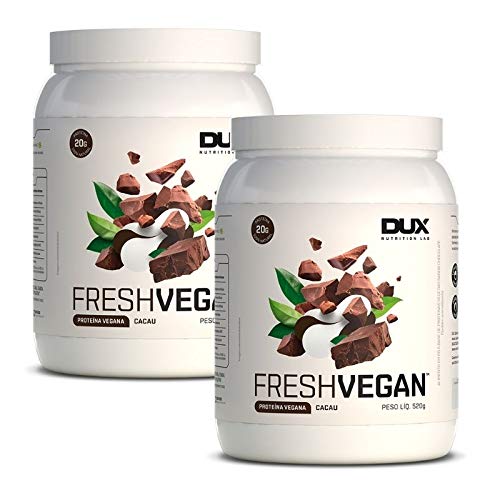 KIt 2x Fresh Vegan 520g - Dux Nutrition Sabor Cacau