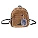 MINJIANG Mädchen Schulschulter Reise Cord Hairball Bag Bag Satchel Rucksack Student Bag Taschen Shopper