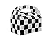 Adorox Set of 12 Checkered Racing Treat Boxes - Race Car Theme Party Favors for Birthday Parties, Events, and Celebrations