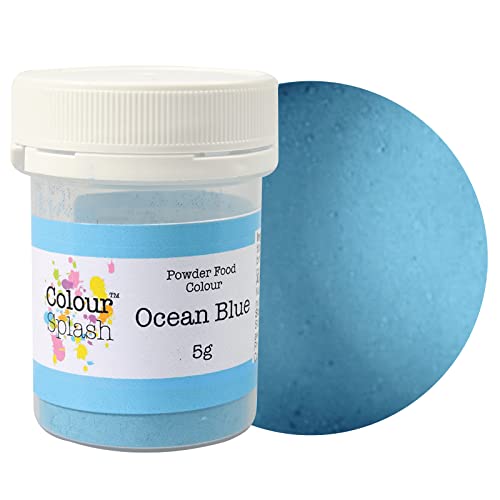 Culpitt MATT OCEAN BLUE Edible Cake Sugarcraft Decorating Colour Splash Dust 5g
