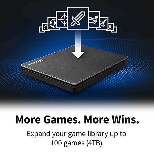Toshiba 2TB Canvio Gaming - Portable External Hard Drive compatible with most PlayStation, Xbox and PC consoles, USB 3.2. Gen 1 Technology, Black (HDTX120EK3AA) - Image 3