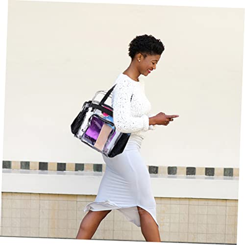 1pc Large Capacity Tote Bag Shoulder Strap Lightweight Seaside Handbag for Beach Travel and Everyday Use for Swim Accessories Towels and Toys2