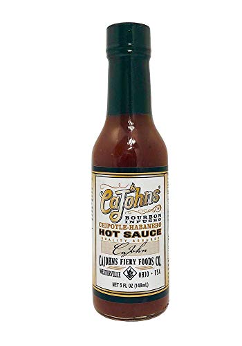 CAJOHNS Hot Sauce Bourbon Infused Chipotle, 6.8 OZ