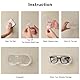 lomdung Wandmontiertes Brillenetui, Brillenhalter Wand Selbstklebend, Transparent Sonnenbrillen-Organizer, Brillen Display Halter, Ideal für Schlafzimmer Türhinterseite und Schrank