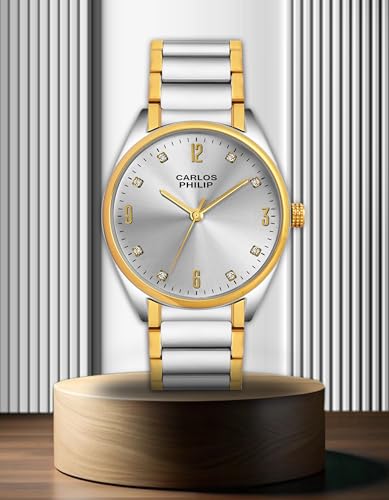 Image of Carlos Philip Axis Series Luxury Analog Watch for Men | Stainless Steel Strap | Japanese Miyota Movement | Stylish Water-Resistant Classic Timepiece