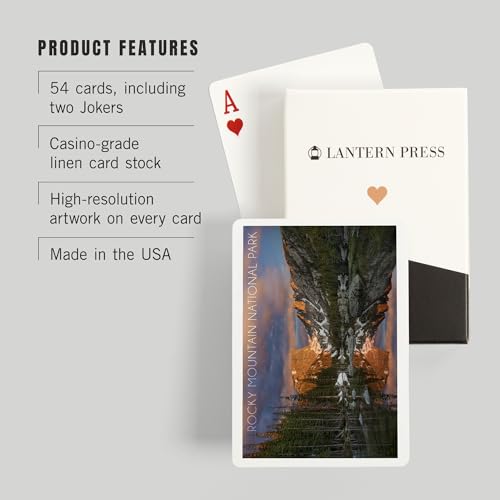 Baraja de Poker Lantern Press Rocky Mountain Dream Lake miniatura 3