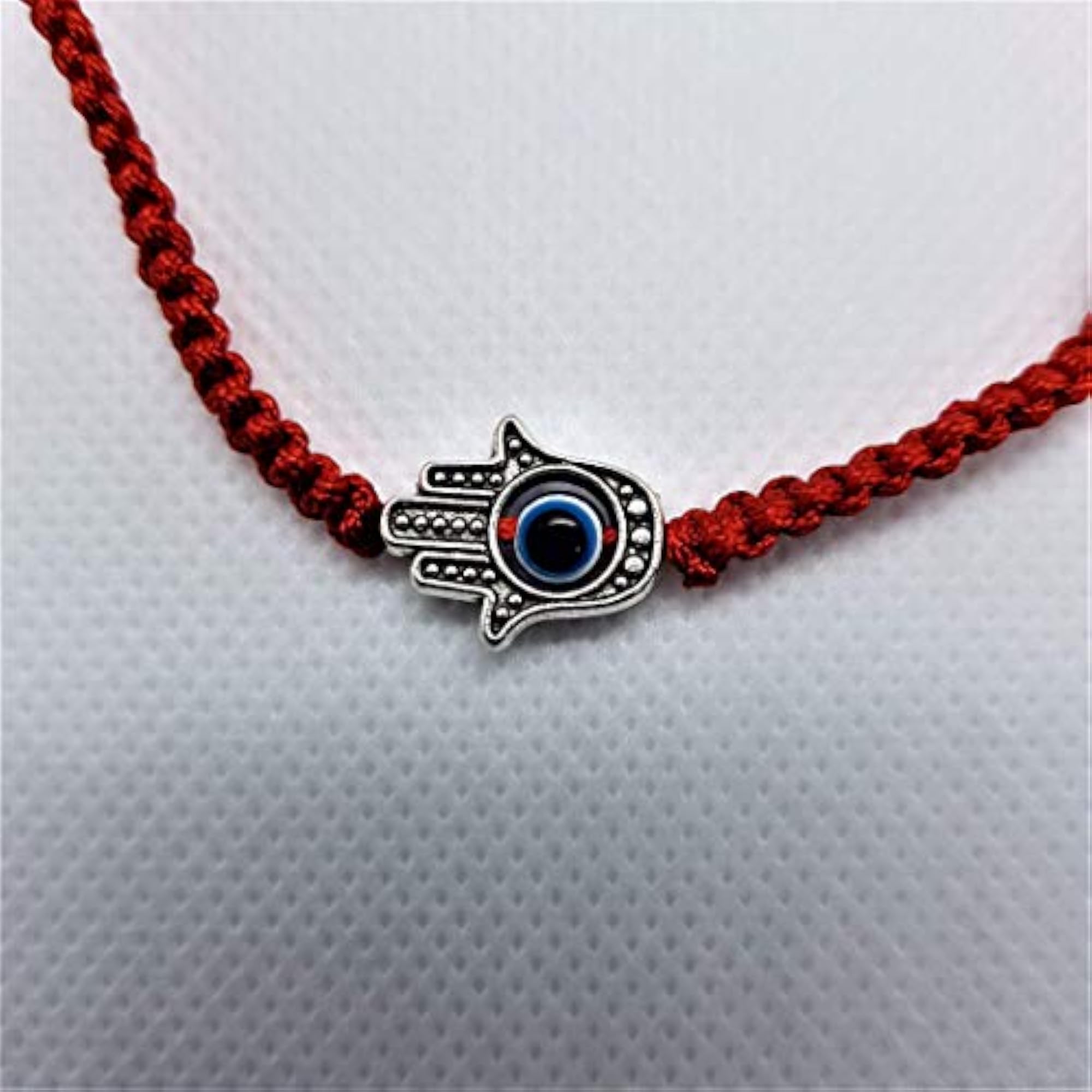 4 Pcs Red Evil Eye Bracelet Set, Lucky Hamsa Hand