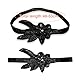 MIVAIUN 1920er Jahre Stil Haarband Vintage 20er Jahre Stirnband, Great Gatsby Damen, Pailletten, Flapper, Braut Tiara Haarschmuck, Showgirl Kopfbedeckung für Dame Mädchen (Schwarz)