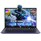 NIMO 15.6' IPS FHD Gaming-Laptop, AMD 8 Cores Ryzen 7 7735HS 16GB DDR5 RAM 1TB SSD (Beats i7-12650H, Up to 4.75GHz) Computer with Radeon 680M 100W Type-C Backlit Keyboard Fingerprint Unlock, Blue