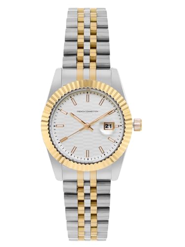French Connection Analog White Dial Womens Watch-FCS09TM-S (B0D78N6LW2) Amazon Price History, Amazon Price Tracker