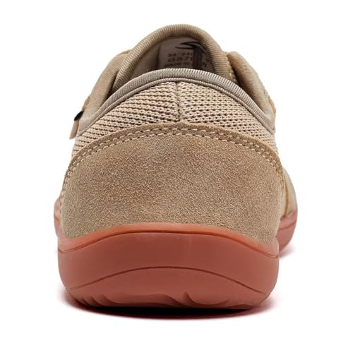 Miniatura 5 de Hobibear Unisex Calzado Descalzo Minimalistas Hombres Mujeres Zapatillas Ligeras Flexibles Para Exterior Interio Ligeros Y Transpirables Marrón,Eu 42