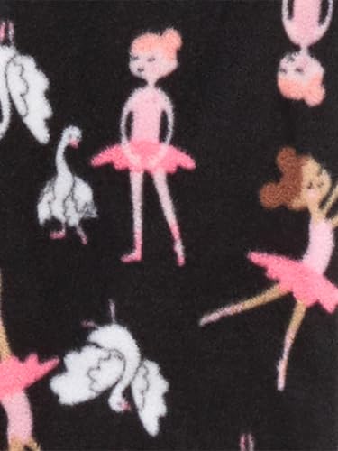 Simple Joys by Carter's Girls' 4-Piece Pajama Set (Cotton Top & Fleece Bottom)4