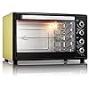 Mini-oven 90L, verstelbare temperatuur 100-250 □ en 120 minuten timing, 2200W vier-lagen commerciële multifunctionele heteluchtvork ovenlamponafhankelijk