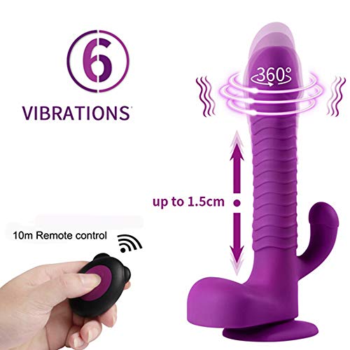 8.27 Inch Thrusting Silicone-Dîldɔ for Women with Suction Cup - Realistic Thrusting Rotating