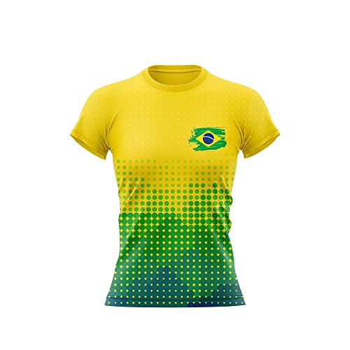 Camisa Feminina Especial da Copa Verde e Amarela - Mar Negro G