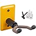 String Swing Ukulele Wall Mount Stand for Mandolin Ukele Banjo â€“ Concert Pineapple Soprano Tenor and Baritone Compatible â€“ Safety Home or Studio Accessories without Case â€“ Yellow YCC11UK