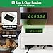 APOUDM Electronic Cash Register 47 Keys Cash Register for Small Businesses Commercial Electronic Cash Register with Drawer Box Cash Management System with 6/9-Digits LED Display for Supermarket