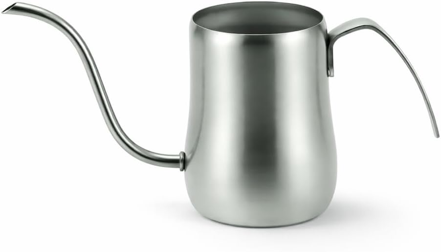 Gooseneck Kettle [ Made in Japan ] 14.5 oz - Stainless Steel Pour Over Coffee Pot