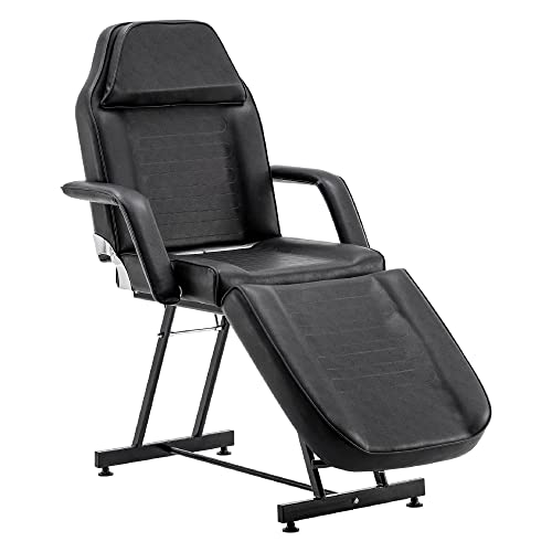 BarberPub Kosmetikliege Therapieliege Massageliege Tattooliege Kosmetikstuhl Schönheitsausrüstung 0015BK (Schwarz)