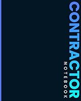 Vista 1 de Contractor Notebook Record Jobs, Customer Details, Materials, Notes Daily Planner With 30 Minute Timeslots. (8AM-8PM)