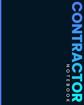 Contractor Notebook Record Jobs, Customer Details, Materials, Notes | Daily Planner With 30 Minute Timeslots. 8AM-8PM