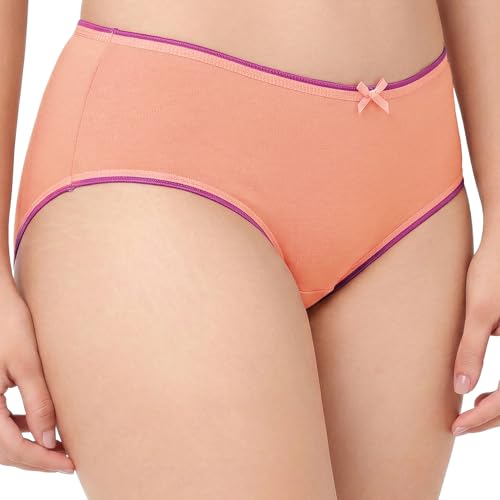 Image of juliet Cotton Hipster Premium Panties Set of 5 Full Coverage Stretchable Fabric