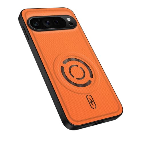 Magnetic Phone Case for Google Pixel 9 Pro, Orange