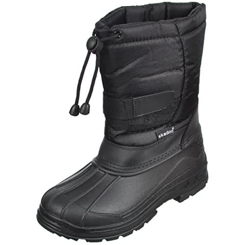 SkaDoo Boys' Snow Goer Boots - Black, 13 Youth Cover