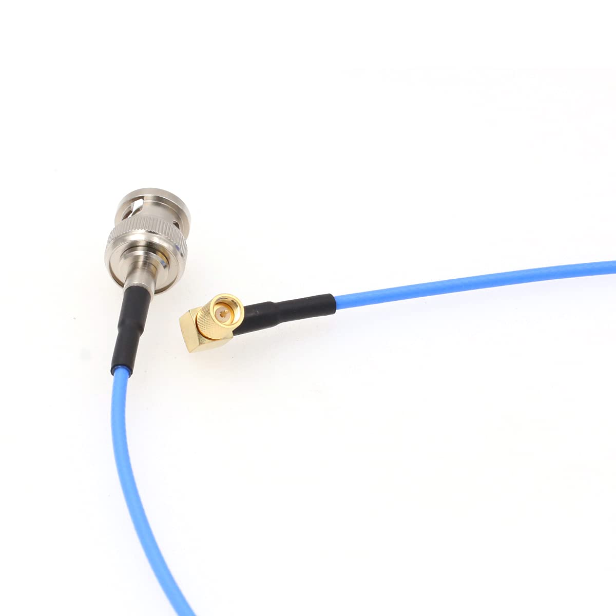 DRRI BNC Male to Right Angle 10-32 UNF Microdot Male Acceleration Sensor Vibration Sensor Test Cable (RA BNC-M5, 15M)