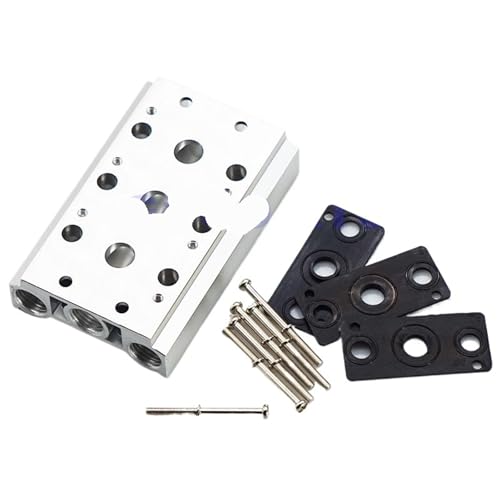 Plaque de base pneumatique 200M-6F pour monter 6 vannes 3V - 6
