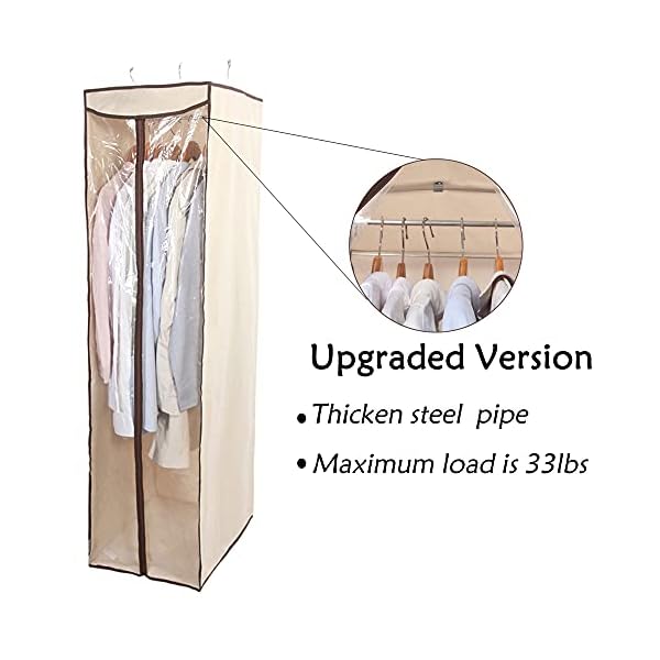 STORAGE MANIAC 2Pack Hanging Garment Bag, Long Garment Cover for