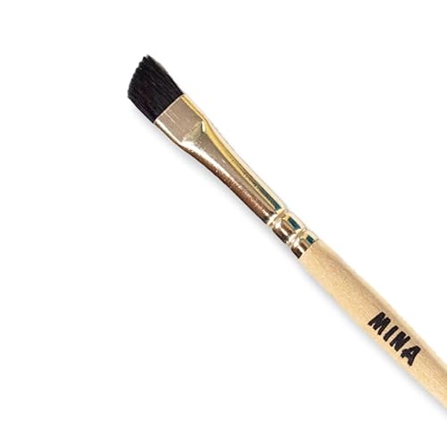 Miniatura 3 de Mina iBrow Duo - Cepillo para cejas de rímel  Cepillo en ángulo premium y carrete para pomada, henna, forro, moldeador, cera, laminación, tinte y