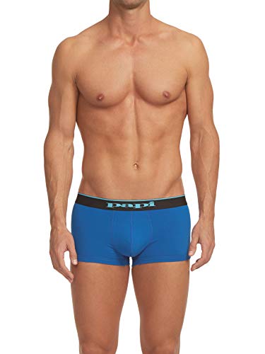 Papi Stylish Brazilian Solid And Print Trunks (3-Pack Of Men's Underwear), Black/Cobalt/Blue, Small #TOP7