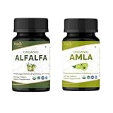 ORGANIC SPREE Alfalfa & Amla Supplement – 120 Tablets Each – USDA Organic Medicago Sativa & Indian Gooseberry – Supports Immune, Energy, Nutritional & Antioxidant Health*