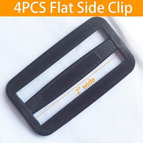 image for ONE WVW PIN Side Release Buckle for 2'' Belt, 2 pcs Heavy Duty Plastic