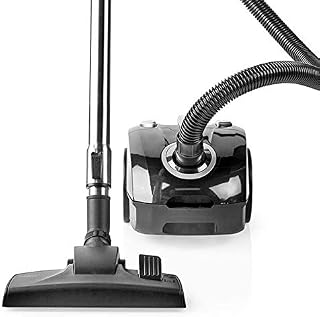 Ex-Pro Compact Bagged Vacuum Cleaner, Powerful Lightweight Cylinder Cleaner with HEPA Filter, Telescopic Tube and Combi Brush, for Hard Floor and Carpet, 700W, 2L - Black