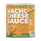 Nacho Cheese Sauce, 106 oz (6.6 lbs) Bulk Can – Creamy & Smooth Ready to Use Cheese Dip – Professional Restaurant Quality for Nachos, Pretzels, Fries, and Hot Dogs