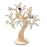 Vxcvzv Geldbaum Lebensbaum Holz Schmuckständer für Hochzeitsgeschenke Jugendweihe Geldgeschenke und Schmuckaufbewahrung