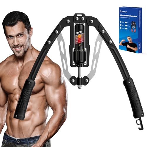 Image of SoftGym Twister Arm Chest Trainer Exerciser Workout Equipment,Adjustable 22-470lbs Hydraulic Power,Home Chest Expander Machine,Home Gym Workout Equipment for Upper Body Strength Training