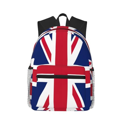BKDODKS British Flag Casual Backpack with Laptop Compartment