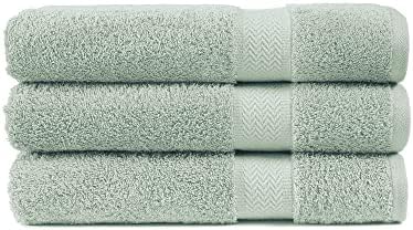 5 Piece Beige Bath Towel Set, 100% Combed Cotton Towels, Shower Towel, 600 GSM Luxury Bath Towels, Plush and Absorbent Bathroom Towel Set, (1 Bath Towel 2 Hand Towels 2 Washcloths) - Beige